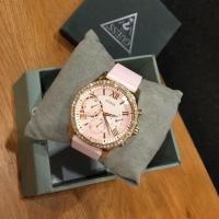 ราคา Guess UESS 7 Women's Rose Gold-Tone and Pink Multifunction Watch U1135L2 (5506419679)