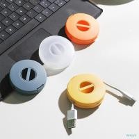 ราคา WHEATI ที่เก็บสายไฟหมุนได้ทรงกลมแบบพกพาขนาดเล็กข้อมูลกล่องม้วนเก็บสายไฟ USB (56654382569)