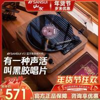 ราคา ♞,♘,♙ภูมิทัศน์แผ่นเสียงRetroเครื่องเล่นแผ่นเสียงไวนิลโบราณยุโรปเครื่องเล่นบลูทูธเสียงเครื่องประด (25609235580)