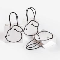 ราคา พร้อมส่งในไทย ขายดี ถุงกระดาษหูหิ้ว 3D กระต่าย สีขาวดำ มินิมอล สำหรับใส่ของ น่ารัก PAPER BAG มี2ขนาด (27360028540)