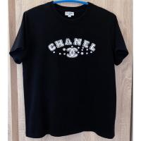 ราคา เสื้อแบรนด์แท้ผลิตที่ฝรั่งเศส เกินคุ้ม งานจริงสวยมาก ใหม่มาก เสื้อยืด ชาแนลสีดำสนิท งานปัก งานจริงสวยมาก มือสองป้ายครบ (47606956115)