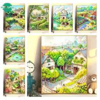ราคา 【HF】ภาพวาดปักเพชร ลายทิวทัศน์ 5D ขนาด 30X40 ซม. 40X50 ซม. สําหรับตกแต่งห้องนั่งเล่น ห้องนอน DIY (23051214942)