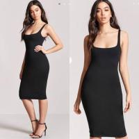 ราคา ส่งต่อ Forever 21 Black Bodycon Dress Size S (29538847371)