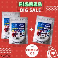 ราคา Combo Fishza 15g อาหารปลาสูตรพิเศษ 5In1 เม็ดเล็กโปรตีนสูง เร่งสีให้สดใส เหมาะกับปลาสวยงามทุกชนิด! (28885712382)