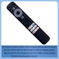 ราคา RC902V FAR1 รีโมทคอนโทรลใช้งานร่วมกับ TCL TV 65X925 75X925 75C635 65C635 55C635 ไม่มีเสียง (41006348617)