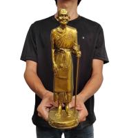 ราคา หลวงปู่ศุข องค์ยืน ถือไม้ท้าว ครูกรมหลวงชุมพร สีทองเก่า ขนาด 5 นิ้ว sumpatichami_ppk (26409931737)