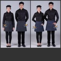 ราคา ผ้ากันเปื้อนยีนส์สั้น ผ้ากันเปื้อนยีนส์ (4335903880)