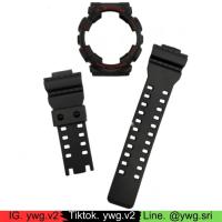 ราคา กรอบสาย G-SHOCK แท้ สีดำด้าน ฟอนต์แดง ใส่ได้กับรุ่น GA-100 ,GA-110 ,GA-120 ,GD-100 ,GD-120 สายนาฬิกาข้อมือ สินค้าคุณภาพ (1417307913)