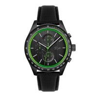 ราคา LACOSTE APEXT Chronograph รุ่น LC2011296 นาฬิกาข้อมือผู้ชาย สายหนัง สีทอง/ดำ/เขียว หน้าปัด 44 มม. (26505689401)