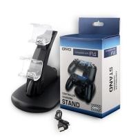 ราคา แท่นชาร์จแบบมีไฟ LED สีน้ำเงินสำหรับ PlayStation 4 (PS4) Controller พร้อมพอร์ต USB และรองรับการชาร์จ 2 อันพร้อมกัน (52953327438)