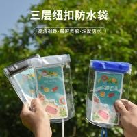 ราคา ซองกันน้ำ ซองกันน้ำมือถือแบบหนา ใช้งานทัชสกรีนรับสายในซองได้เลย แถมสายคล้องคอ รหัส 964 (25064037013)