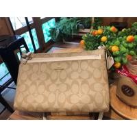 ราคา Coach F58316 Signature Pop Corssbody PVC Bag With Pouch Color: Light Khaki/ Chalk (1611887116)