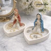ราคา กัวดาลูป1 พระแม่มารีผู้ถือลูกประคํา,เรซิ่นหรูหราพระแม่มารีเครื่องประดับยืน,สก์ท็อปเครื่องประดับเหนือกาลเวลาเสน่ห์ตกแต่งพระแม่พระแม่แห่งเกรซรูปปั้นสร้อยคอแหวน (57156596472)
