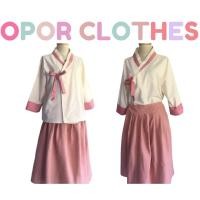 ราคา เสื้อฮันบกขาผูก-ทูโทน-ดิบกลีบบัว K-028 (10099205094)