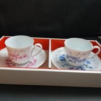 ราคา ของแท้ แก้วกาแฟ HOYA Made in Japan ลายดอกไม้ (9613811484)