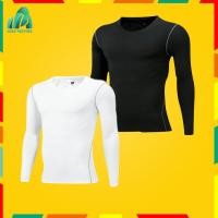 ราคา เสื้อรัดกล้ามเนื้อ แขนยาว สำหรับผู้ชายและผู้หญิง เสื้อออกกำลังกาย Coolmax 1019 (6913614914)