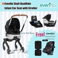 ราคา (ประกัน4ปี) EVENFLO - SHYFT DUALRIDE CAR SEAT STROLLER COMBO คาร์ซีทและรถเข็น เด็กแรกเกิด-15.8kg (25312163483)