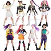 ราคา K-Pop Demon Hunters คอสเพลย์ Rumi Zoey Huntrix & Mira สำหรับงานปาร์ตี้ฮาโลวีน ชุดสำหรับเด็กหญิง (40520761126)