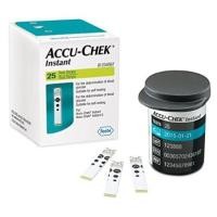 ราคา Accu-Chek Instant Test Strip แอคคิว-เช็ค แผ่นตรวจน้ำตาล จำนวน 1 กล่อง บรรจุ 25 ชิ้น 17718 (1872775760)
