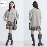 ราคา earth music&ecology col.Black size M กระโปรงลายสก็อต มือสองญี่ปุ่น (40417187292)