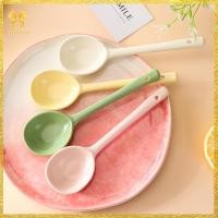 ราคา Chuffed> ใหม่ ช้อนเซรามิค ด้ามจับยาว ขนาดเล็ก ดูสูง สีเหลืองนม สําหรับใช้ในครัวเรือน (25624893627)