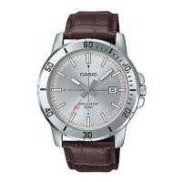 ราคา Casio Standard นาฬิกาข้อมือผู้ชาย สายหนังแท้ รุ่น MTP-VD01L,MTP-VD01L-8E,MTP-VD01L-8EVUDF - สีน้ำตาล (3303463230)