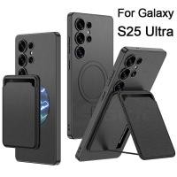 ราคา LUKEN ซองหนังชาร์จไร้สายสําหรับ Samsung Galaxy S25 Ultra Card Package Holder กันกระแทกสําหรับ Galaxy S25Ultra กรณี (24197852991)