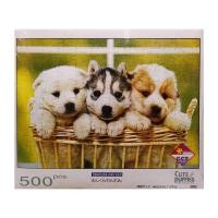 ราคา Jigsaw Puzzle ตัวต่อจิ๊กซอว์ 500 ชิ้น CCT.084 Animals สัตว์ Dog Puppy รูปหมา MagicLand6 (3445942814)