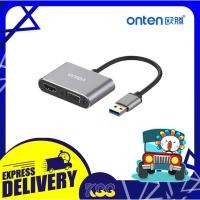 ราคา อุปกรณ์แปลงภาพจากยูเอสบี Onten OTN-5201B Converter USB 3.0 TO HDMI+VGA เปิดบิล Vat ได้ พร้อมส่ง (22018525513)