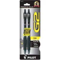 ราคา Pilot G2 ปากกาหมึกเจล คุณภาพสูง สีดำ 2 ชิ้น (1698958793)