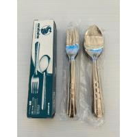 ราคา ช้อนส้อมสแตนเลสตรา หัวช้าง 1 กล่อง มี 12 คู่ (23164330555)