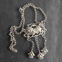 ราคา โบราณเบ็ดเตล็ดคอลเลกชันสิงโตโบราณเงินล็อคชิ้นจี้จี้เล็กๆน้อยๆสิงโตเงินล็อคชิ้น3.13.5 (26094398285)