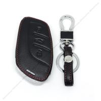 ราคา ซองกุญแจหนัง หุ้มกุญแจ กระเป๋าใส่กุญแจ ซองกุญแจ Smart Key 3 ปุ่ม สีดำ สำหรับ MG HS / MG ZS EV (5209944350)