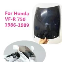 ราคา For Honda VFR750 1986-1989 VF-R 750 ABS Windproof Wind Screen Black Motorcycle Windshield WindScree (49052394010)