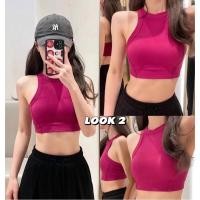 ราคา sport bar ผู้หญิง สปอร์ตบาร์ เสื้อกล้ามกีฬาแบบเกลียวสำหรับผู้หญิงชุดชั้นในออกกำลังกายแบบแห้งเร็วสำหรับเล่นโยคะพร้อมแผ่นรองหน้าอกสำหรับวิ่งชุดโยคะกันกระแทก (40978570737)