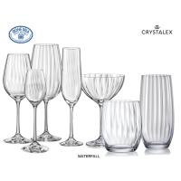 ราคา Bohemia Waterfall แก้วไวน์ แชมเปญ ค็อกเทล คริสตัล โบฮีเมีย (29009195139)