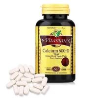 ราคา Vitamate Calcium 600+D ไวตาเมท แคลเซียม 600 ผสม วิตามินดี ช่วยเสริมสร้างกระดูก ฟัน ลดการเกิด โรคกระดูกพรุน 60 เม็ด 01371 (790453438)