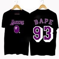 ราคา 【High quality】A Bathing Ape SHIRT New Design T shirt Silicone Print Logo Short Sleeve T-Shirt FOR MEN AND WOMEN (26707563670)