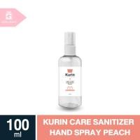ราคา KURIN CARE SANITIZER HAND SPRAY PEACH 100ml คูริน แคร์ ซานิไทเซอร์ แฮนด์ สเปรย์ พีช 100มล (40600616077)
