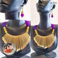 ราคา สร้อยคอพร้อมต่างหู เครื่องประดับอินเดีย พร้อมส่งจ้า (13543774638)