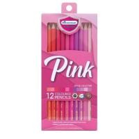 ราคา (KTS) ดินสอสีไม้ MASTERART 12 สี รุ่น Pink (55207281354)