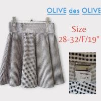 ราคา กระโปรงสั้นน่ารักๆ ไซส์ใหญ่ มือสอง แบรนด์ OLIVE des OLIVE ราคา 109 บาท (28572689901)