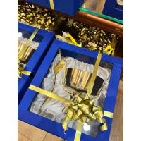 ราคา ชุดขันทองเหลืองขันตักบาตรพร้อมกล่องผ้าไหมขนาด 7 นิ้ว ของขวัญของงานเกษียณอายุราชการของที่ระลึก (41418324102)