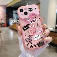 ราคา จัดส่งในพื้นที่ เคสกระจกแต่งหน้า สีชมพู โรแมนติก น่ารัก For IPhone16 15 14 13 11 6 7 8 plus Pro Promax X XR XSMAX HZJ128 (43368471914)