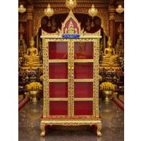 ราคา ตู้โชว์ หรือใช้บรรจุหนังสือพระไตรปิฎกร่องสี แบบ 4 ชั้น (50856064829)