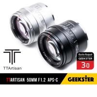 ราคา TTArtisan 50mm f1.2 APSC เลนส์ละลาย 50 mm 1.2 APSC Camera Lens Fuji Sony E Olympus M43 EOS M Nikon Z (4075118417)