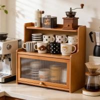 ราคา ที่วางแก้วชั้นวางโต๊ะรับประทานอาหารเคาน์เตอร์ถ้วยเก็บสก์ท็อปถ้วยชาถ้วยน้ําถ้วยกาแฟชุดน้ําชาชั้นเก็บโต๊ะ (56755306855)