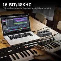 ราคา Interface Q-16 Professional USB Recording Sound Card with 16 bit/48 kHz Audio Resolution Built-in M (28353931044)