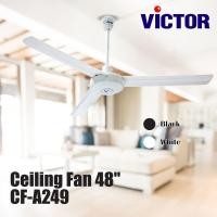 ราคา VICTOR พัดลมเพดาน 48 นิ้ว CF-A249 คละสี (ขาว,ดำ) (46757258055)