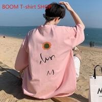 ราคา (จัดส่งตลอด 24 ชั่วโมง)BOOM SHOP T-shirt literary casual daisy print loose oversize couple fashion top (24359172595)